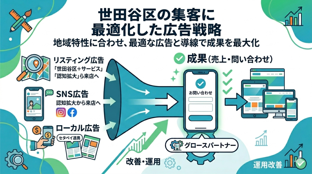 世田谷区の広告運用,グロースパートナー,Growth Partner