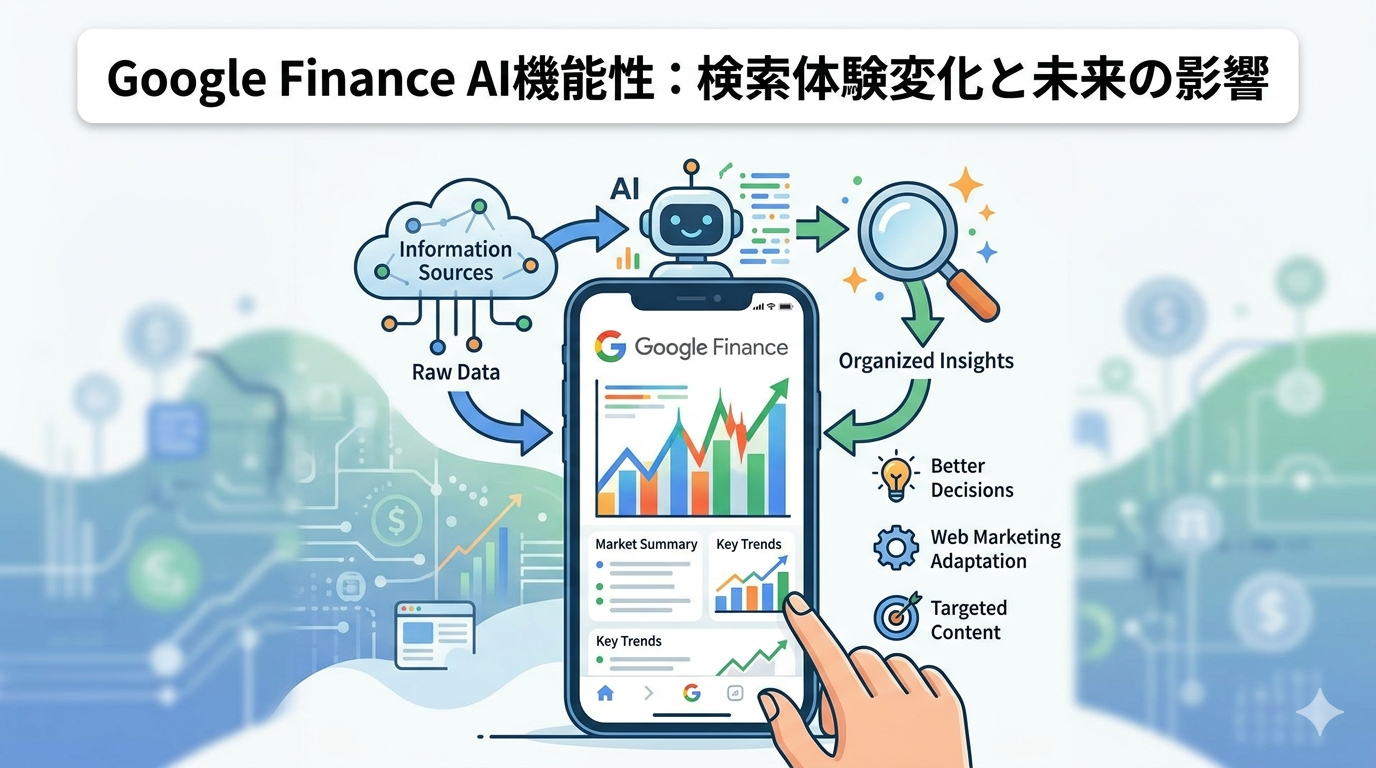 Google FinanceにAI機能が追加｜検索体験の変化と今後の影響