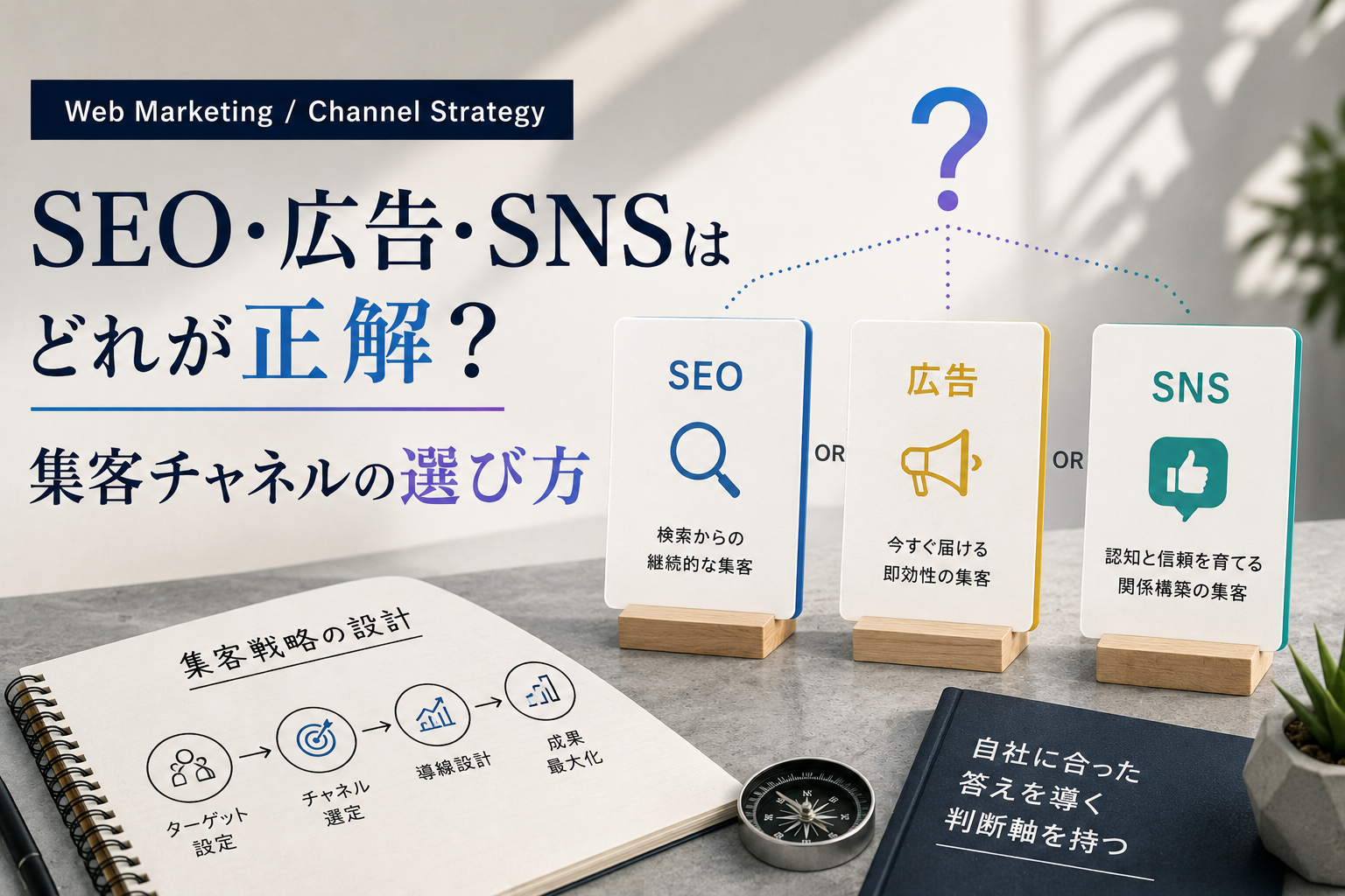 SEO・広告・SNSはどれが正解?集客チャネルの選び方