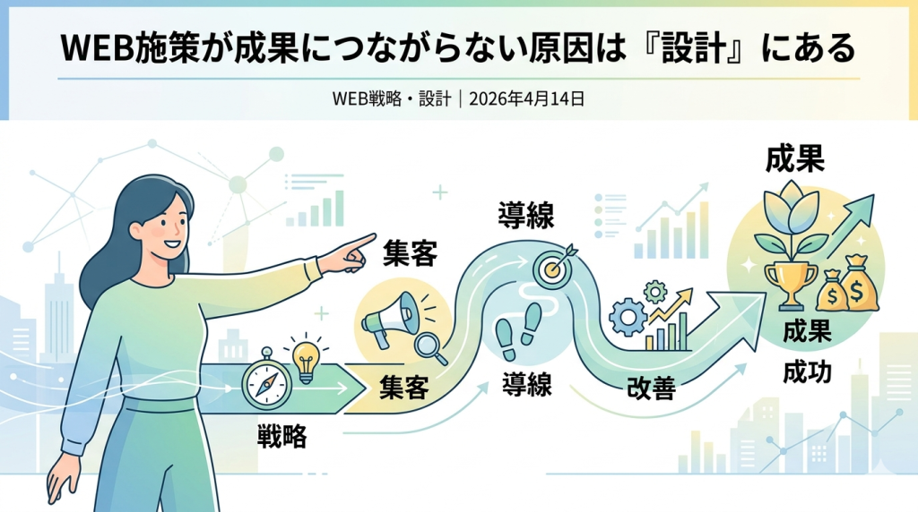 WEB施策が成果につながらない原因は「設計」にある