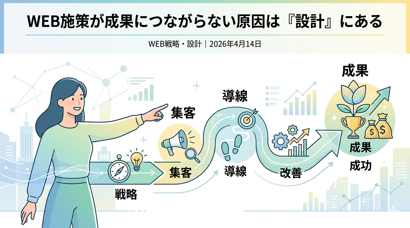 WEB施策が成果につながらない原因は「設計」にある