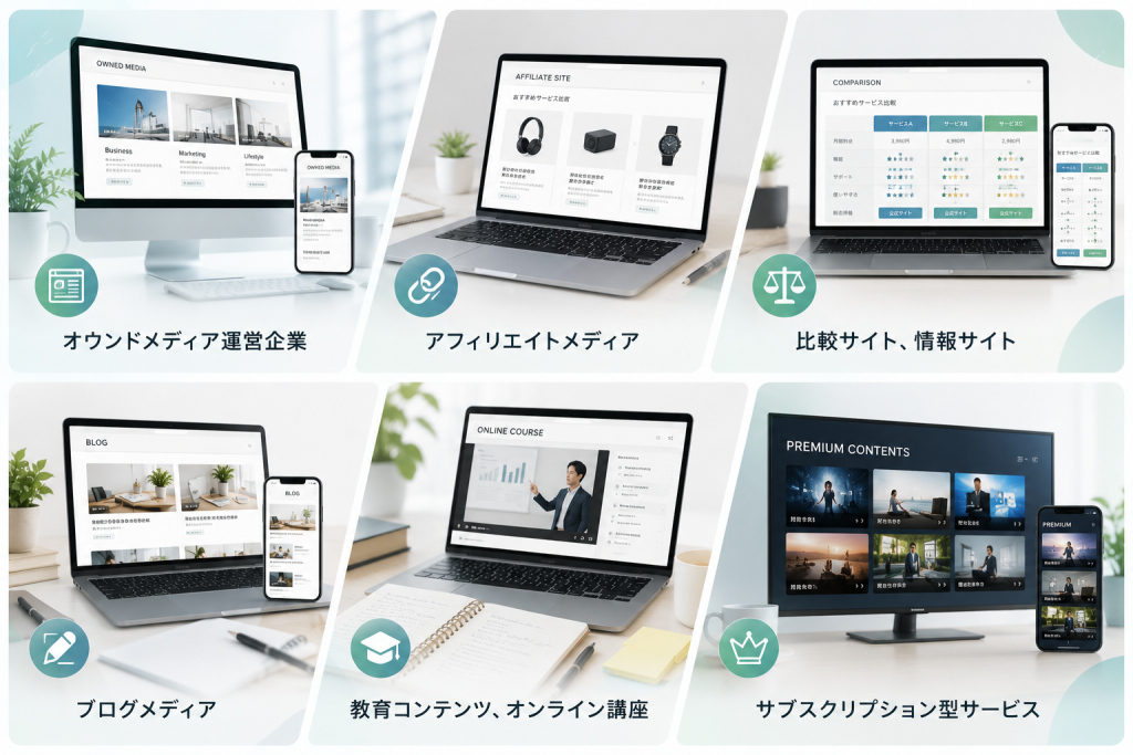 世田谷区,SEO,MEO,集客,対応業種,オウンドメディア運営企業,アフィリエイトメディア,比較サイト,情報サイト,ブログメディア,教育コンテンツ,オンライン講座,サブスクリプション型サービス