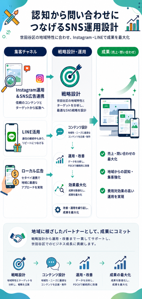 世田谷区のSNS運用代行,グロースパートナー